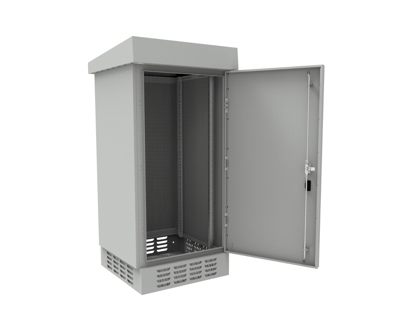 Outdoor cabinets - free-standing: SZWD-690/1430/720-P-T-19"-24U-S-R7035